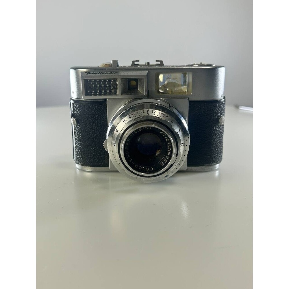 UNTESTED AS-IS Voigtlander Vitomatic IIa Rangefinder Camera + Color-Skopar 50mm